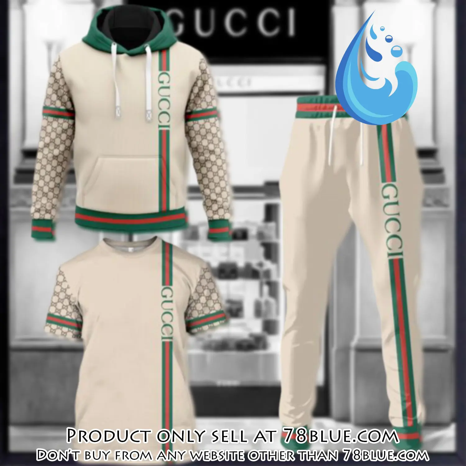 Gucci luxury brand combo tshirt hoodie long pants set trending 24 outfit sport lcs1029 78b0507533